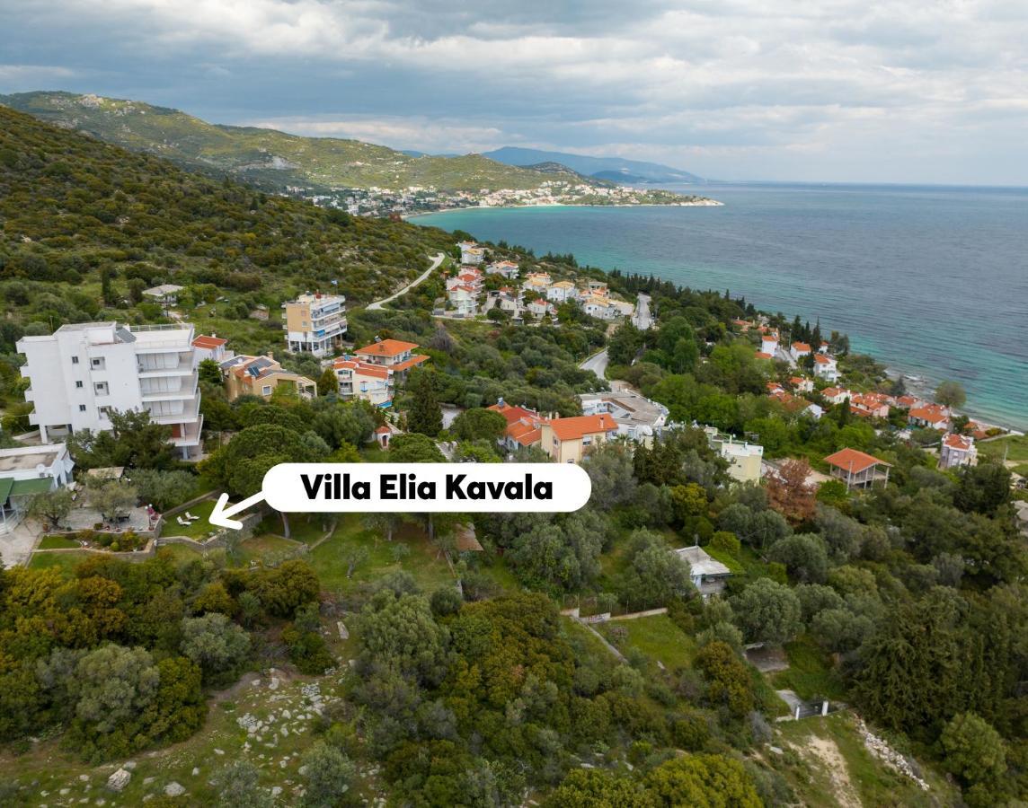 Villa Elia Kavala - Mediterranean Holiday Villa PalaiónTsiflíkion Esterno foto